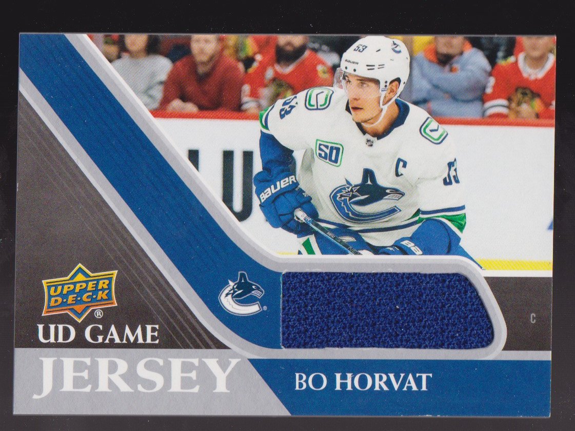 2020-21 Upper Deck Game Jerseys #GJBH Bo Horvat (image for) 2020-21 Upper Deck Game Jerseys #GJBH Bo Horvat